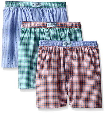 Original Penguin Men's 3-Pack Assorted Woven Boxer