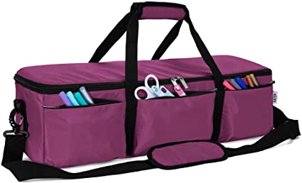 Luxja Carrying Case for Cricut Explore Air (Air2) and Maker, Foldable Bag for Cricut Explore Air (Air2) and Supplies (Bag Only), Purple