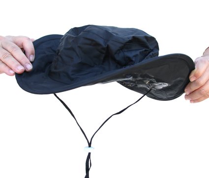 Twist-and-Fold Rain Hat, Unisex, 13 inch diameter brim