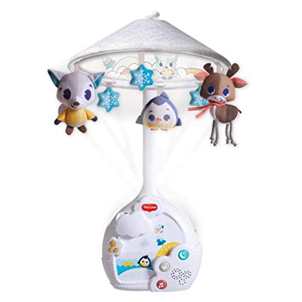 Tiny Love Magical Night Mobile, Projection Mobile with Starry Night Light and Music, Suitable from Birth, 0  Months, 9 Melodies, Polar Wonders