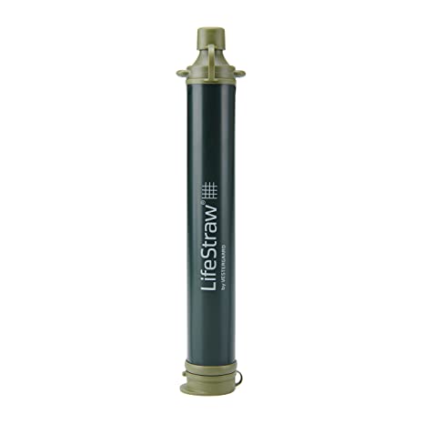 LifeStraw Personal Water Filter for Hiking, Camping, Travel, and Emergency Preparedness, Green, (LSPHF047)