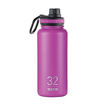 Takeya ThermoFlask Insulated Stainless Steel Water Bottle, 32 oz, Orchid