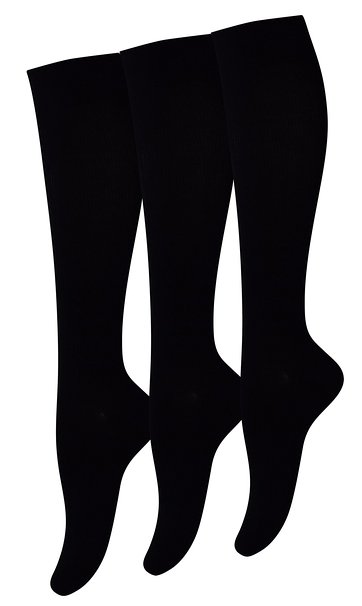 Yomandamor Women's Mild(8-15 mmHg) Compression Socks(3 Pair Packs) Size 9-11 (Assorted)