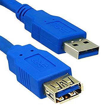 6ft USB 3.0 A Male to A Female Extension Cable, Blue