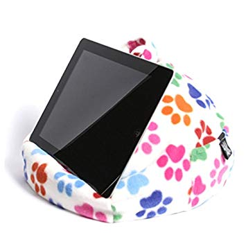 iPad, Tablet & eReader Cushion Bean Bag Pillow Stand -Paws - Suitable for ALL Tablets! 100% Comfort & Stability at Any Angle. Helps Avoid iPad RSI. Perfect for sofa, bed, desk, knee or car