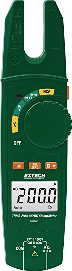 Extech MA160 200 Amp TRMS Open Jaw Clamp Meter, AC/DC