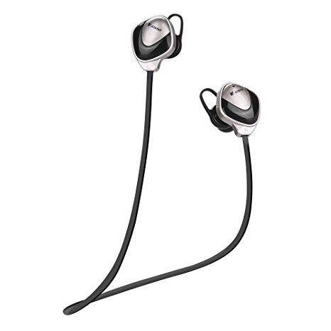 Wsound Bluetooth Headphones V4.1 Wireless Sport Stereo In-Ear Noise Cancelling Sweatproof Headset for Running with Mic Black
