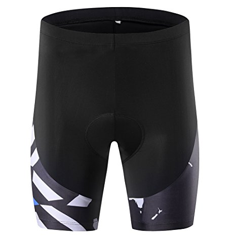NOOYME Men's Cycling Shorts with 3D Padded Jet Black with Classic Design Bike Shorts