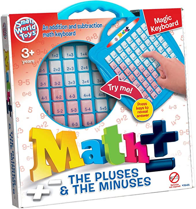 Small World Toys Preschool The Pluses and The Minuses Math Keyboard