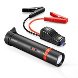 Anker PowerCore Jump Starter 400 Portable Car Jump Starter and USB Power Bank with Built-in Escape Hammer Powerful LED Flashlight Three-Mode Lamp and 400A Peak Current Perfect for 3L Gas Engines Black