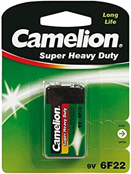 Camelion 10000122 6F22 9 V Super Heavy Duty Battery