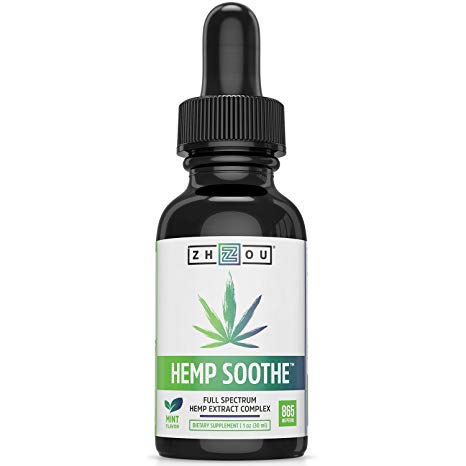 Hemp Soothe™ Full Spectrum Hemp Seed Oil - Mint Flavored Hemp Oil Drops Formulated for Optimal Calm and Comfort - Includes Omega 3 Fatty Acids to Help Support Joint, Heart and Brain Health