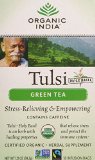 Organic India Tulsi Green Tea 18-Count Teabags Pack of 6
