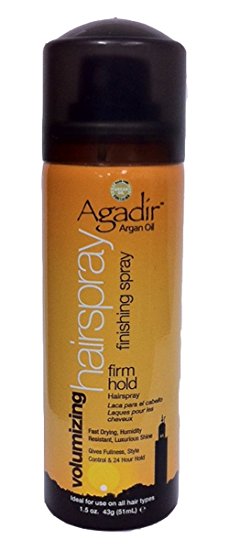 Agadir Argan Oil Volumizing Hair Spray Firm Hold, 1.5 Ounce