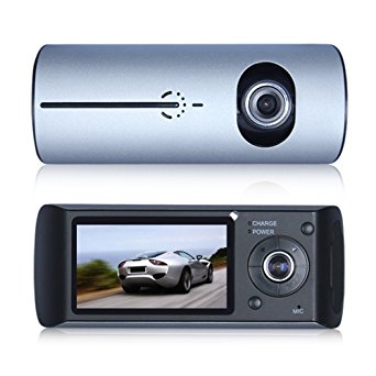 Lecmal HD Car DVR Dash Cam 2.7" 140° Dual Lens Camcorder , Vehicle Camera Video Recorder with GPS Logger G-sensor , Traffic Dashboard Camcorder, Support 32GB Micro TF Card (not included)