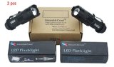 2X SmartampCool New Mini 7W CREE LED Flashlight 300LM Torch Adjustable Focus Zoom Light Lamp Black