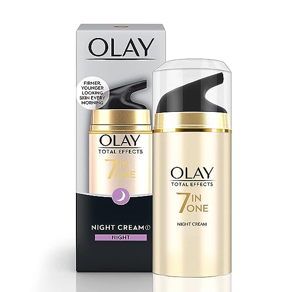 OLAY TOTAL EFFECTS NIGHT CREAM FIRMER YOUNGER LOOKING SKIN EVERY MORNING EACH PACK OF 1 (50 g)