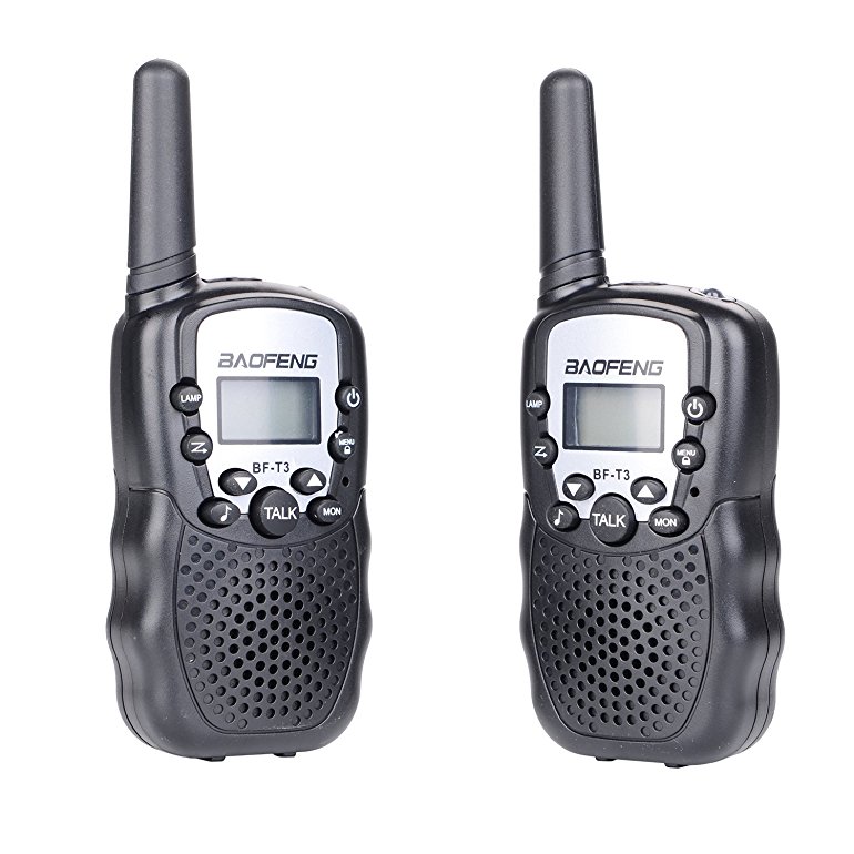 Ammiy® BaoFeng Mini BF-T3 Walkie Talkie Kids Radio 0.5W UHF462-467MHz 22CH Portable for Children Toy Two Way Radio