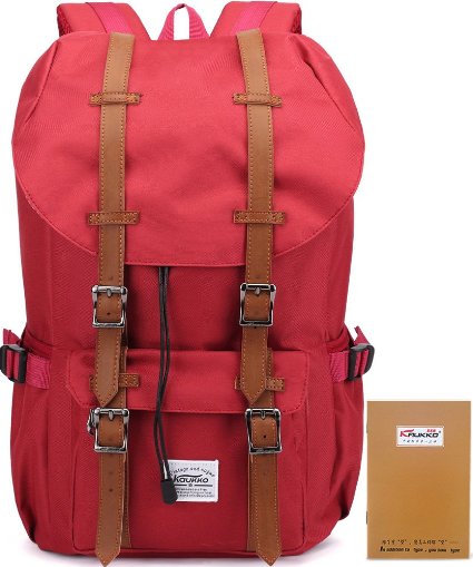 Kaukko New Feature of 2 Side Pockets Outdoor Travel Hiking Backpack Laptop Schoolbag for Men and Women