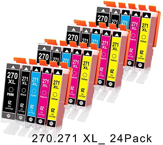 Compatible Ink Cartridge Replacement for Canon PGI-270XL CLI-271XL PGI 270 XL CLI 271 XL to use with PIXMA MG6820 MG5720 by TOKYOINK(6 Pack)