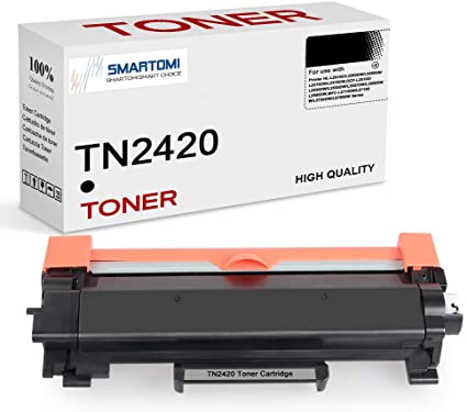 SMARTOMI 1PK High Yield TN2420 Compatible Black Toner Cartridges Brother TN2420 for used with Brother MFC-L2710DW MFC-L2750DW MFC-L2730DW HL-L2350DW HL-L2395DW DCP-L2550DW (With Chip, 3000 Pages)