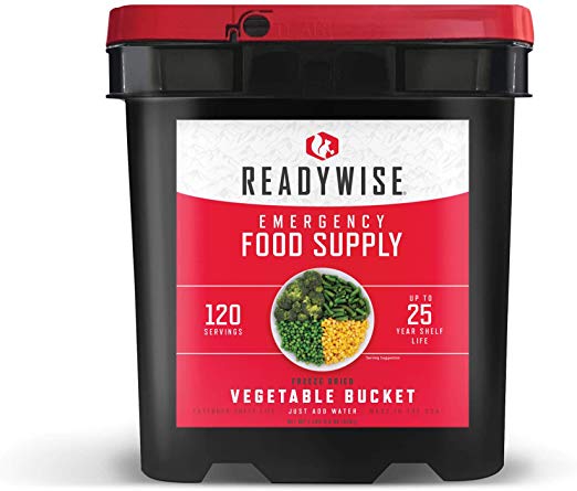Wise Company ReadyWise, Emergency Food Supply, Freeze Dried Vegetables, 120 Servings