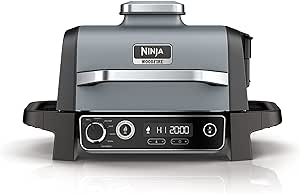 Ninja Woodfire ProConnect XL Outdoor Grill & Smoker, Wifi & Bluetooth, App Enabled, 7-in-1 Master Grill, BBQ Smoker, Outdoor Air Fryer, Premium Cover Included, OG901LWC (Canadian Version)