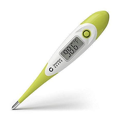 Clinical Digital Thermometer Best to Read & Monitor Fever Temperature in 15 Seconds by Oral Rectal Underarm & Axillary - Professional Thermometers & Reliable Readings for Baby, Adult & Children