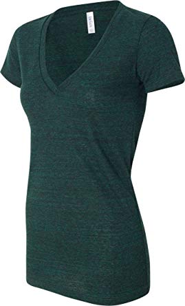 Bella Canvas 8435 - Ladies' Triblend Deep V-Neck T-Shirt