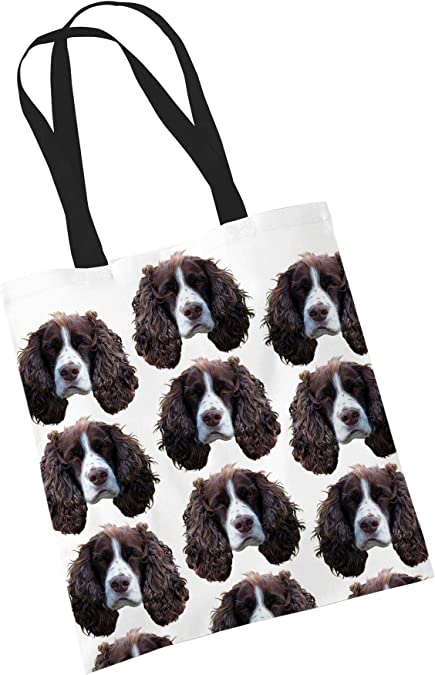 Springer Spaniel Tote Bag Gifts for Dog Lovers Print Bags with Dogs on