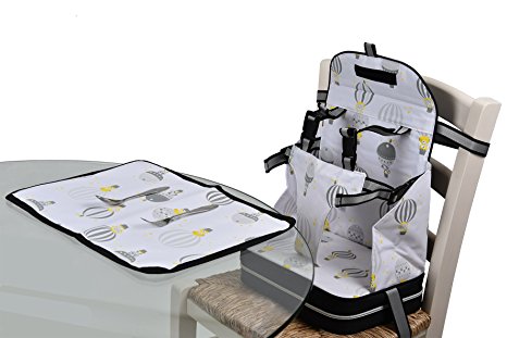 Baby Polar Gear Go Anywhere 5 Point Harness Booster Seat Set with Place Mat