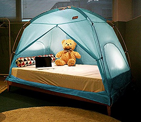 TQUAD Floorless Indoor Privacy Tent on Bed for Insulation Warm Sleep in Drafty Room Saves on Heating bills (Small, Mint)