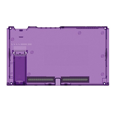 BASSTOP Translucent Back Plate DIY Replacement Housing Shell Case for NS NX Switch Console Without Electronics (Console-Atomic Purple)