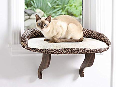 Kitty Cat Window Perch with Bolster | 24”L x 16”W with Soft Cushion