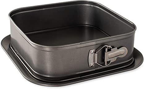 Nordic Ware Square Springform Pan, 18 Cup Capacity, Charcoal