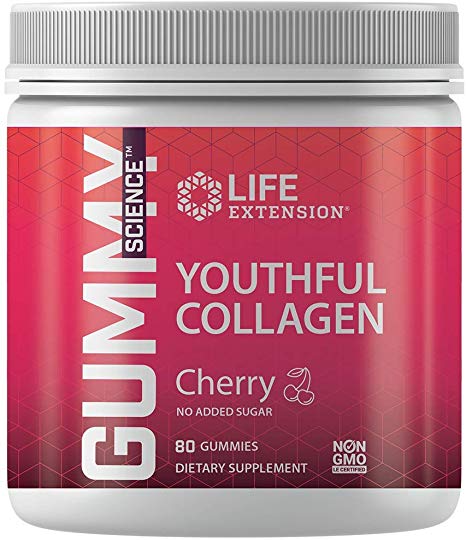 Life Extension Youthful Collagen, 80 Gummies