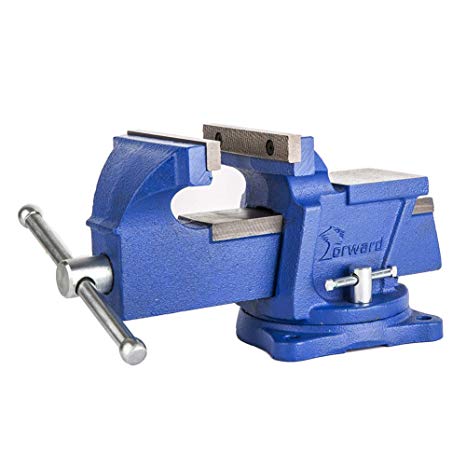Forward 0806 6-Inch Bench Vise Swivel Base Light Duty with Anvil (6")