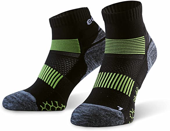 Eono Essentials Running Socks for Men and Women (3-Pack), Sneaker Sport Socks for Fitness, Running, Triathlon, Athletic Sports