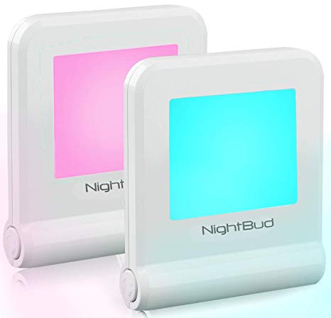 Night Lights for Adults Children - Perfect Illumination NightLight Sensor 16 Colors & Carousal Mode - Comforting Night Light Plug in - Eco-Friendly 30 Cents/Year - Best NightLights (2 Pack)