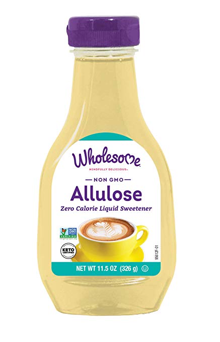 Wholesome Sweeteners Allulose Zero Calorie Liquid Sweetener, No Glycemic Impact, Non GMO, Gluten Free & Vegan, 11.5 oz (Pack of 1)