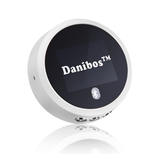 Bluetooth Receiver Danibos NFC-enabled Bluetooth Audio Receiver with APTX Technology for Home Stereo for car White
