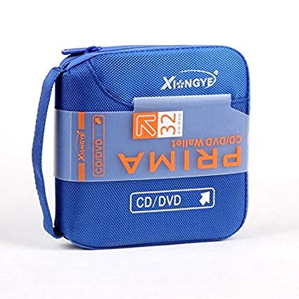 HongYe 32 Disc Portable Storage Wallet - Blue