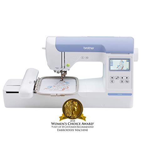Brother Embroidery Machine, PE800 5inch x 7inch, Embroidery-Only Machine with Color Touch LCD Display, USB Port, 11 Lettering Fonts, and 138 Built-In Designs (Renewed)