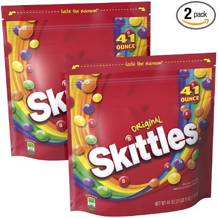 Skittles Original Candy Bag, 41 ounce, (2 Bags)