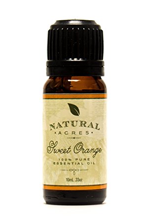 Sweet Orange Essential Oil - 100% Pure Therapeutic Grade Sweet Orange Oil by Natural Acres - 10ml