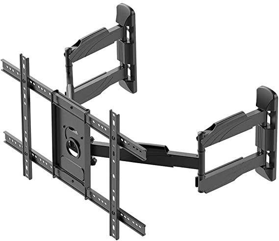 Monoprice Cornerstone Series Full-Motion Articulating TV Wall Mount Bracket - for TVs 37in to 70in Max Weight 99lbs VESA Patterns Up to 600x400 Rotating (Renewed)