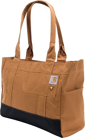 Carhartt Horizontal Zip, Durable Water-Resistant Tote Bag with Zipper Closure