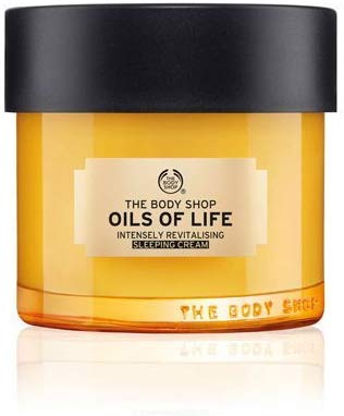 The Body Shop Oils of Life Intensely Revitalising SLEEPING CREAM 80ml With 3 PRECIOUS SEED OILS