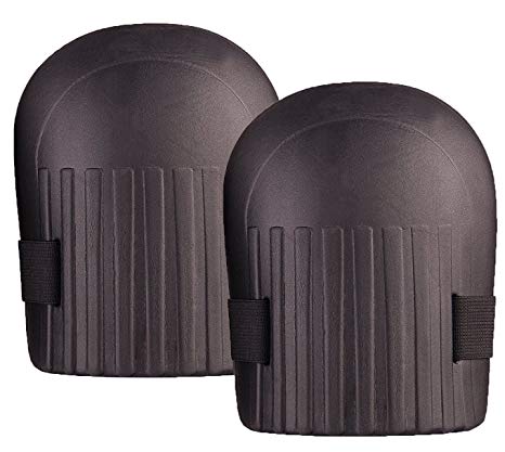 TOUA Knee Pads Ultra Lightweight Waterproof EVA Foam Cushions, Knee Pads for Work Gardening, Easy fit with Adjustable Elastic Straps(Black)