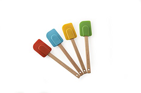 Nordic Ware 4-Piece Large Silicone Spatula Set, Assorted Color